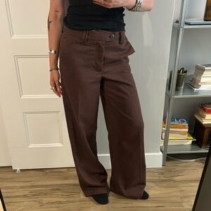 Elegant Brown Women's Pants